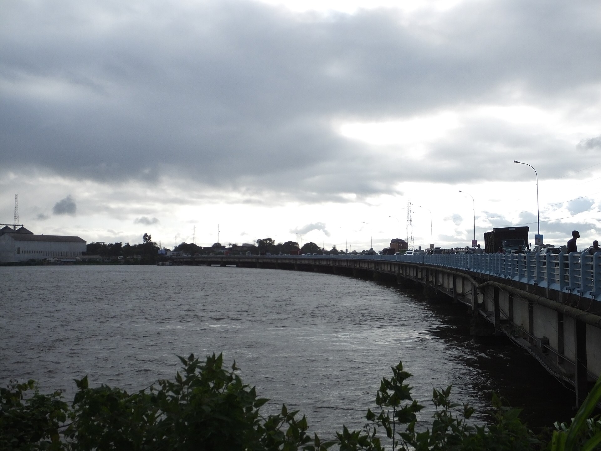 Bridge crossing the Wouri River in Douala
